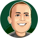 Caricature of Jay, host of The Money Maze